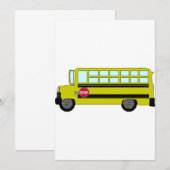 Invitations de bus vert (Devant / Derrière)
