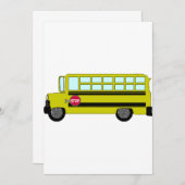 Invitations de bus verts (Devant / Derrière)