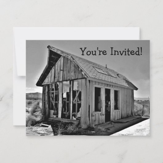 Invitations de cabanes abandonnées et détruites (Devant)
