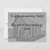 Invitations de cabanes abandonnées et détruites (Dos)