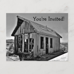 Invitations de cabanes abandonnées et détruites