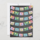 Invitations de cactus Mariages mexicains en aquare (Dos)