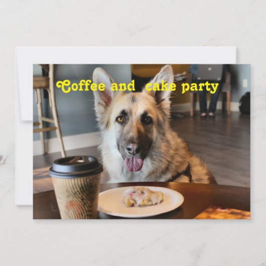 Invitations de café à l'heure du snack (Devant)