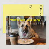 Invitations de café à l'heure du snack (Devant / Derrière)