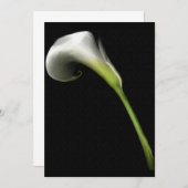 Invitations de Calla Lilly (ajoutez votre propre t (Devant / Derrière)