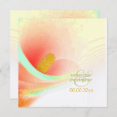 Invitations de calla peinte/mariage (Devant / Derrière)