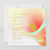 Invitations de calla peinte/mariage (Dos)