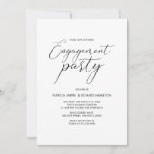 Invitations de calligraphie moderne de la partie d (Devant)