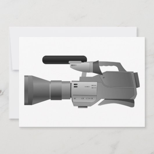 Invitations de caméra vidéo volumineuses (Devant)