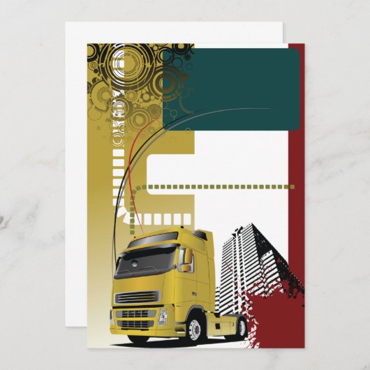 Invitations de camions urbains (Devant / Derrière)