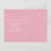 Invitations de canards Sip et voir Baby shower Gir (Dos)