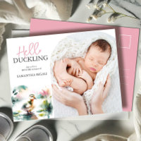 Invitations de canards Sip et voir Baby shower Gir