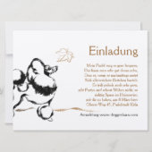 Invitations de caniche (Dos)