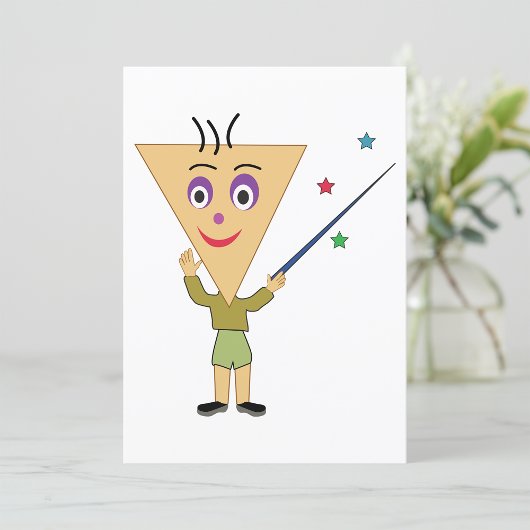 Invitations de caractères de tête triangulaire