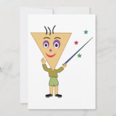 Invitations de caractères de tête triangulaire (Devant)