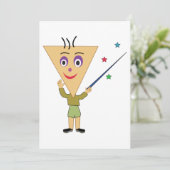 Invitations de caractères de tête triangulaire (Debout devant)