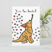 Invitations de caricatures pour l'anniversaire Gol (Debout devant)