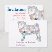 Invitations de carlin (Devant / Derrière)