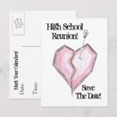 Invitations de carte postale de réunion du seconda (Devant / Derrière)