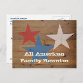 Invitations de carte postale Reunion Family (Devant / Derrière)