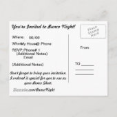 Invitations de carte postale spéciale Bunco (Dos)