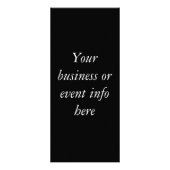 Invitations de carte rack Paisley noir et blanc (Dos)