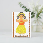 Invitations de cartes postales Hawaiian Luau (Debout devant)