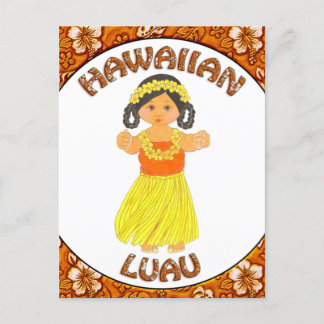 Invitations de cartes postales Hawaiian Luau ~ Hul