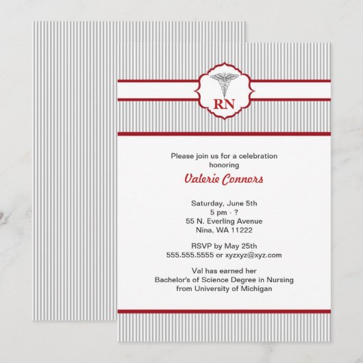 Invitations de célébration d'obtention du diplôme (Devant / Derrière)