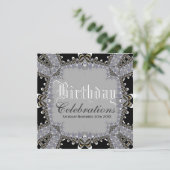 Invitations de célébrations d'anniversaire élégant (Debout devant)