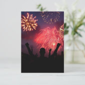 Invitations de célébrations de Fireworks (Debout devant)