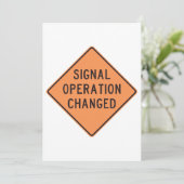 Invitations de changement d'opération de signal (Debout devant)