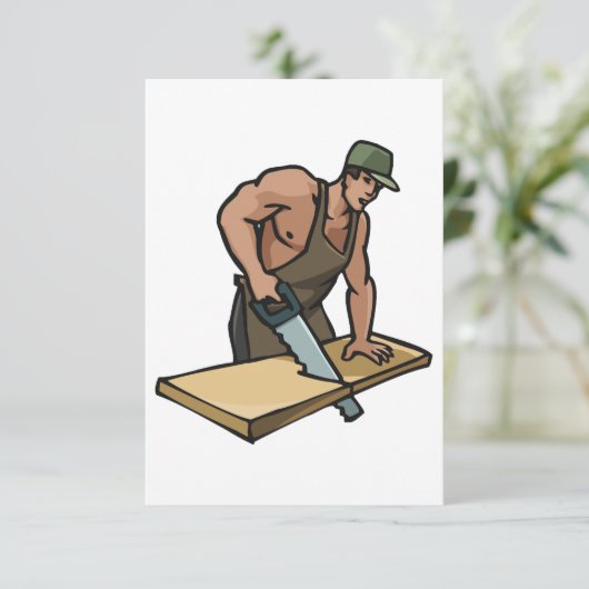 Invitations de charpentier (Debout devant)