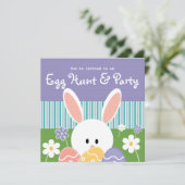 Invitations de chasse à oeuf de pâques (Debout devant)