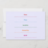 Invitations de chasse aux oeufs de Pâques (Dos)