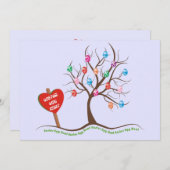 Invitations de chasse aux oeufs de Pâques (Devant / Derrière)