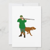 Invitations de chasseur et d'un chien (Devant)