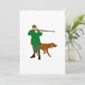 Invitations de chasseur et d'un chien (Debout devant)