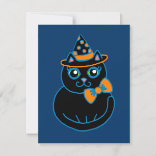 Invitations de chats d'Halloween