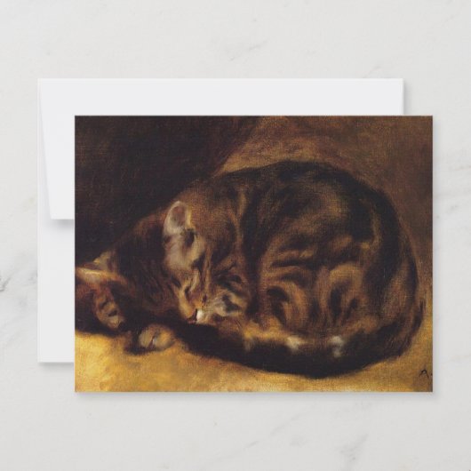 Invitations de chats dormants de Renoir (Devant)