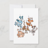 Invitations De Chats Et De Chiens Qui Tombent (Devant)