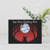 Invitations de chats gras Carte Amoureux des chats (Debout devant)