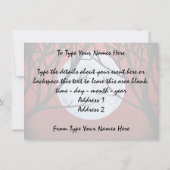 Invitations de chats gras Carte Amoureux des chats (Dos)