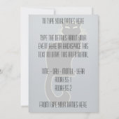 Invitations de chats noirs Cartes d'Halloween pers (Dos)