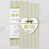 invitations de chaux-W-StripedLinen (Devant / Derrière)