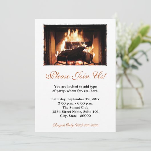 Invitations de cheminée (Debout devant)
