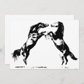 Invitations de chevaux - Chevaux Invitations (Devant / Derrière)