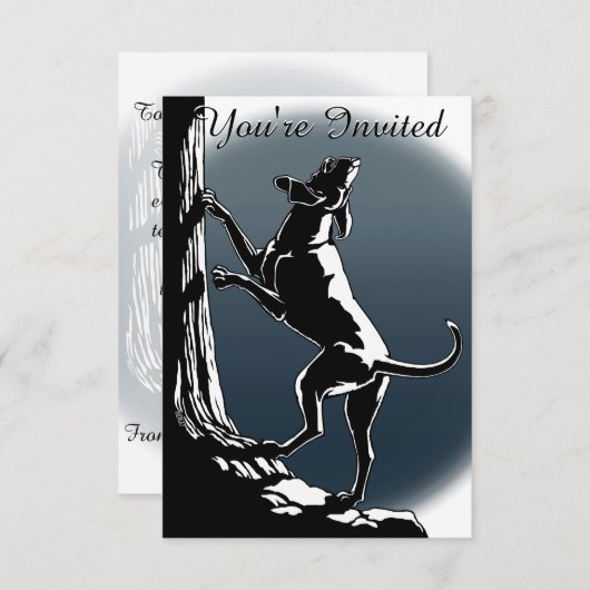 Invitations de chien de chien de chien de chien de (Devant / Derrière)