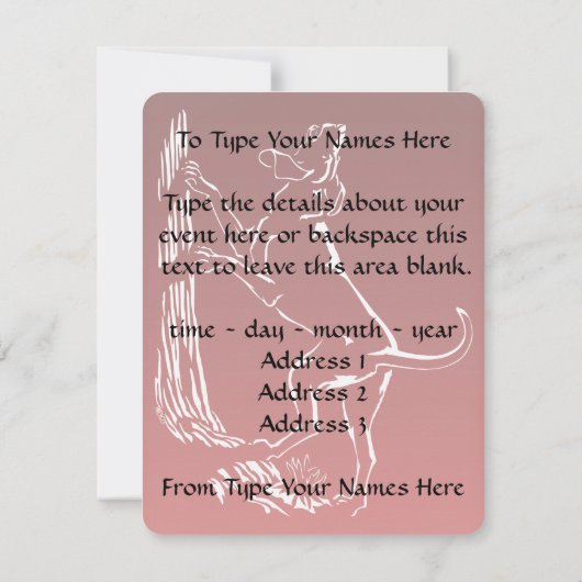 Invitations de chien de chien de chien de chien de (Dos)