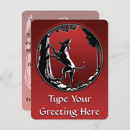 Invitations de chien de chien de chien de chien de (Devant / Derrière)